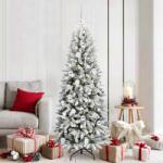 vidaXL Brad de Craciun artificial cu 300 LED cu suport Alb 180 cm GartenMobel Dekor (3396050)