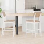 vidaXL Scaune de dining 2 pcs Alb 48 x 49 x 95 cm GartenMobel Dekor (42020481)