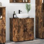 vidaXL Dulap de Baie Stejar afumat 61 x 35 x 64 cm Lemn compozit GartenMobel Dekor (883289)