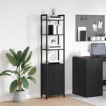 vidaXL Dulap pentru carti Stejar Negru 40 x 24 x 161 cm Lemn compozit GartenMobel Dekor (883850) Biblioteca