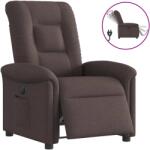 vidaXL Fotoliu rabatabil electric, maro închis, material textil GartenMobel Dekor (3303239)