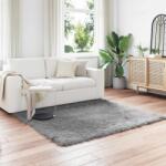 vidaXL Covor din Lana Faux Tafalla Gri 120 x 120 cm Poliester GartenMobel Dekor (42021531) Covor