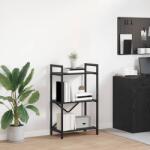 vidaXL Raft pentru carti Stejar Negru 56 x 34 x 96 cm Lemn compozit GartenMobel Dekor (883874) Biblioteca