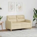 vidaXL Canapea cu 2 locuri, crem, 120 cm, material textil GartenMobel Dekor (359229) Canapea
