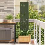 vidaXL Panou Decorativ de Gradina Verde oliv 32 x 140 cm GartenMobel Dekor (876206)
