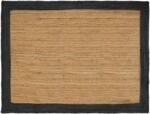 vidaXL Covor living din iuta gri inchis 200x290 cm, handmade (42010696) Covor
