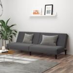 vidaXL Canapea extensibila cu 2 locuri, gri închis, catifea GartenMobel Dekor (375927) Canapea