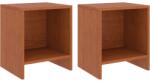 vidaXL Noptiere, 2 buc. , maro miere, 35 x 30 x 40 cm, lemn masiv pin GartenMobel Dekor (322241)