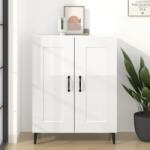 vidaXL Servanta, alb extralucios, 69, 5x34x90 cm, lemn compozit GartenMobel Dekor (812147) Comoda