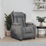 vidaXL Fotoliu rabatabil electric, gri închis, material textil GartenMobel Dekor (3098778)
