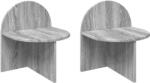vidaXL Noptiera 2 pcs Sonoma gri 40 x 35, 5 x 45, 5 cm Lemn prelucrat GartenMobel Dekor (8001144)
