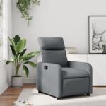 vidaXL Fotoliu rabatabil, gri, piele ecologica GartenMobel Dekor (374186)