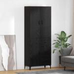 vidaXL Bufet Pe perete Stejar Negru 69, 5 x 34 x 180 cm Lemn compozit GartenMobel Dekor (3416082) Comoda