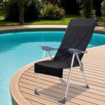 vidaXL Prosoape pentru scaune de exterior 2 pcs Negru 130 x 60 cm GartenMobel Dekor (42011506) Prosop