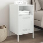 vidaXL Noptiera, alb, 36x39x68 cm, otel laminat la rece GartenMobel Dekor (843076)