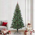 vidaXL Pom de Craciun artificial pre-iluminat cu 300 LED Verde 240 cm GartenMobel Dekor (3396788)