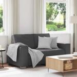 vidaXL Canapea pentru doua persoane Gri 160 cm Piele artificiala GartenMobel Dekor (4105047) Canapea