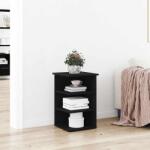 vidaXL Dulap lateral Negru 35 x 35 x 55 cm Lemn compozit GartenMobel Dekor (862602) Comoda