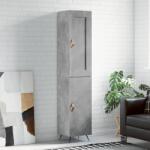 vidaXL Dulap înalt, gri beton, 34, 5x34x180 cm, lemn prelucrat GartenMobel Dekor (3200109) Comoda
