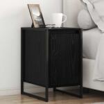 vidaXL Noptiera Stejar Negru 39, 5 x 30 x 50 cm Lemn compozit GartenMobel Dekor (886642)