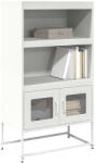 vidaXL Dulap înalt, alb, 68x39x123 cm, otel GartenMobel Dekor (853373) Comoda