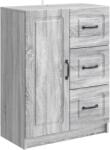 vidaXL Bufet cu sertar Sonoma gri 66 x 34, 5 x 87 cm Lemn prelucrat GartenMobel Dekor (895781) Comoda