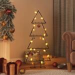 vidaXL Brad de Craciun din metal pentru decor, negru, 90 cm GartenMobel Dekor (359592)