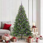 vidaXL Brad de Craciun artificial cu 300 LED Verde 180 cm PE si PVC GartenMobel Dekor (3397555)