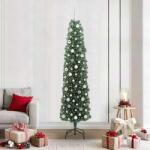 vidaXL Brad de Craciun artificial Verde 210 cm PVC si otel si plastic GartenMobel Dekor (3394961)
