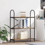 vidaXL Raft pentru carti stejar artizanal 80 x 30 x 109 cm GartenMobel Dekor (879904) Biblioteca