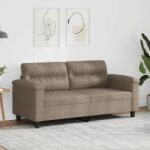 vidaXL Canapea cu 2 locuri, gri taupe, 140 cm, tesatura microfibra GartenMobel Dekor (359561) Canapea