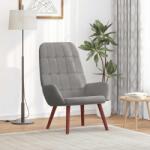 vidaXL Scaun de relaxare, gri deschis, catifea GartenMobel Dekor (4102632)