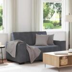 vidaXL Canapea cu 2 locuri, gri închis, 160x78x84 cm, catifea GartenMobel Dekor (4105011) Canapea