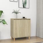 vidaXL Servanta picioare din lemn masiv stejar sonoma 60x35x70 cm PAL GartenMobel Dekor (806070) Comoda
