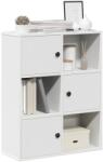 vidaXL Biblioteca, alb, 60x24x76, 5 cm, lemn prelucrat GartenMobel Dekor (860382) Biblioteca