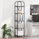 vidaXL Raft pentru carti sonoma gri 40 x 30 x 183 cm Lemn compozit GartenMobel Dekor (879872) Biblioteca