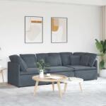 vidaXL Canapea modulara cu perne catifea gri închis GartenMobel Dekor (3321280) Canapea