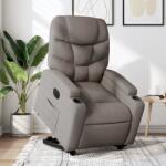 vidaXL Fotoliu electric rabatabil cu ridicare, gri taupe, textil GartenMobel Dekor (3204628)