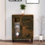 vidaXL Dulap, stejar fumuriu, 69, 5x34x90 cm, lemn compozit GartenMobel Dekor (817366) Comoda