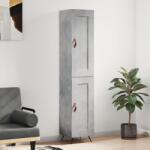vidaXL Dulap înalt, gri beton, 34, 5x34x180 cm, lemn prelucrat GartenMobel Dekor (3200429) Comoda
