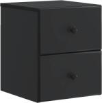 vidaXL Noptiera suspendata neagra cu 2 sertare, 34, 5 x 33 x 40 cm, vidaXL (899147)