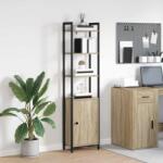 vidaXL Dulap pentru carti Stejar Sonoma 40 x 24 x 161 cm Lemn compozit GartenMobel Dekor (883851) Biblioteca