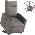 vidaXL Fotoliu rabatabil cu ridicare pe verticala, gri taupe, textil GartenMobel Dekor (3324057)