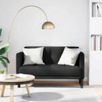 vidaXL Canapea loveseat, negru, 111 cm, textil GartenMobel Dekor (4100562) Canapea