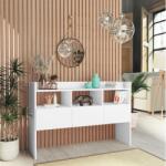 vidaXL Servanta, alb, 105x30x70 cm, PAL GartenMobel Dekor (808377) Comoda