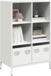 vidaXL Dulap înalt, alb, 68x39x103, 5 cm, otel GartenMobel Dekor (851387) Comoda