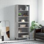 vidaXL Dulap înalt, gri sonoma, 69, 5x32, 5x180 cm, lemn compozit GartenMobel Dekor (3189579) Comoda