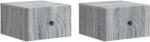 vidaXL Set 2 noptiere suspendate Sonoma gri, 33 x 34, 5 x 20 cm, cu sertar (898098)