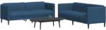 vidaXL Set canapele, 2 piese, albastru, material textil GartenMobel Dekor (3209244) Canapea