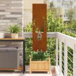 vidaXL Panou Decorativ de Gradina Ruginit 32 x 140 cm GartenMobel Dekor (876265)